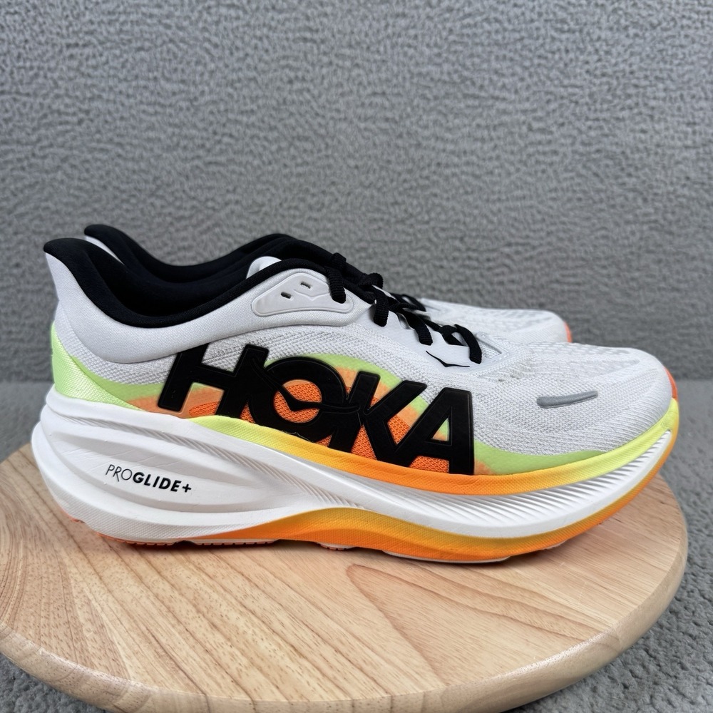Hoka One One Clifton Pro Mens 11 D Cosmic Grey Black Running Shoes 1176510 CMCGR